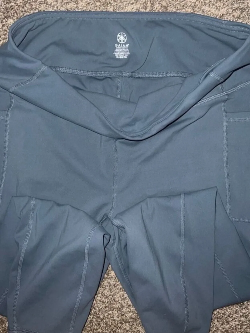 Giam Dark Blue High-Rise Pocket Leggings